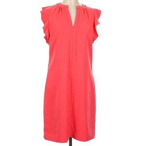 Vince Camuto Coral Pink Midi Cocktail Dress